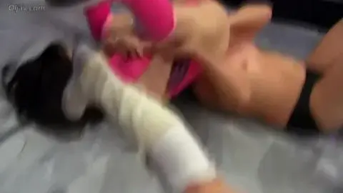 Wrestling Women Clash in Ring