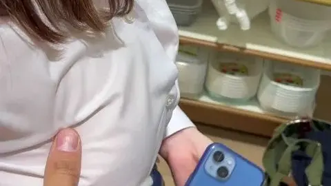 Asian Couple Intimate Moments in Kitchen and Bathroom