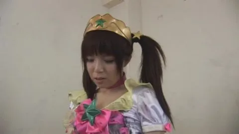 Asian Girl in Costume and Crown