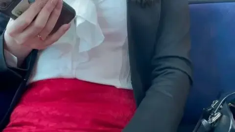 Asian Girl on Public Transport Exposing Herself