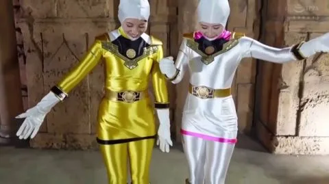 Asian Girls in Ancient Temple