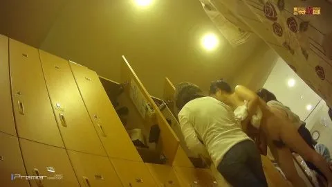 Asian Girls Undressing in Locker Room