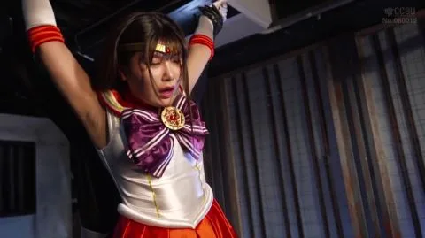 Asian Woman in Industrial Setting Bondage Scene