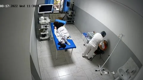 Caucasian Women in Medical Room