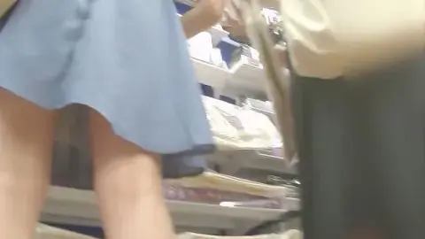 Asian Girls Upskirt in Store