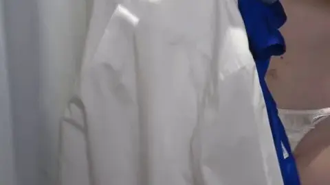 Asian Teen Changes in Bathroom