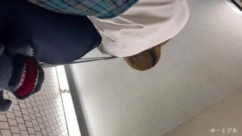 Asian Girl on Escalator