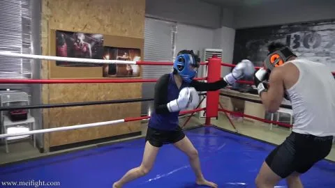 Men Boxing in Gym