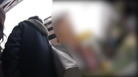 Asian Teens in School Uniforms Outdoor Encounter