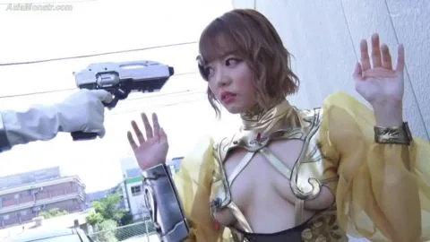 Asian Models in Futuristic Costumes