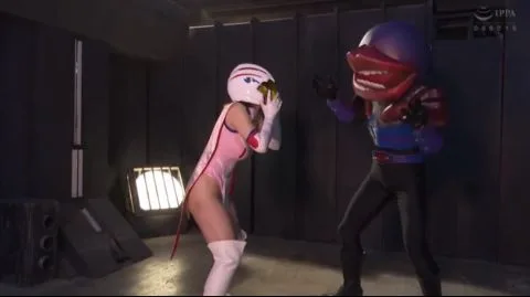 Asian Cosplay Fight Scene with Bondage