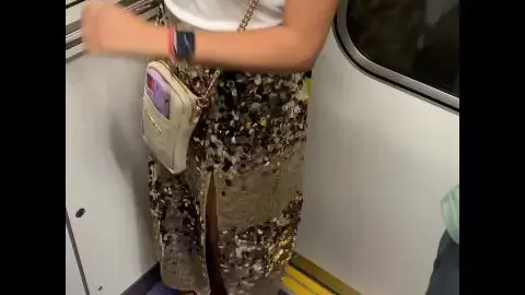 Asian Teen in Subway