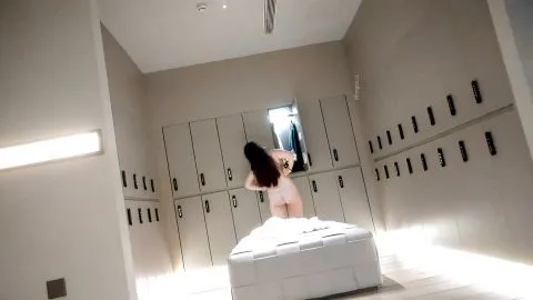 Asian Girls in Locker Room and Bathroom