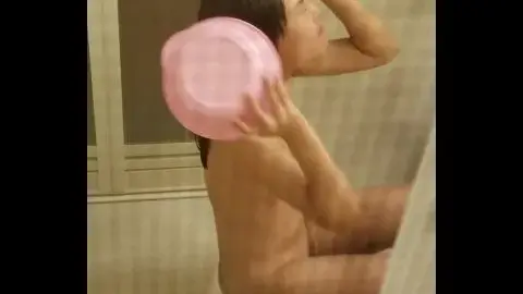 Asian Girl Bathing and Washing