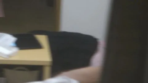 Asian Teen Undresses in Hotel Room