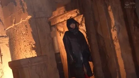 Asian Martial Arts Fight in Ancient Temple