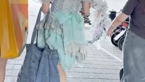 KFC Princess – Dress White Stockings Fuck