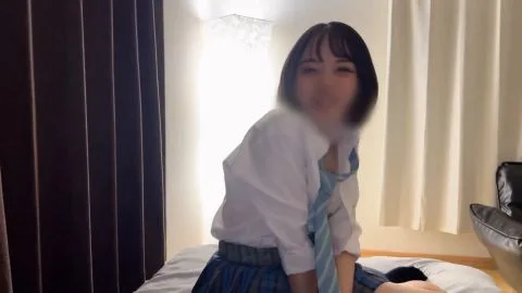 Asian Teen in School Uniform