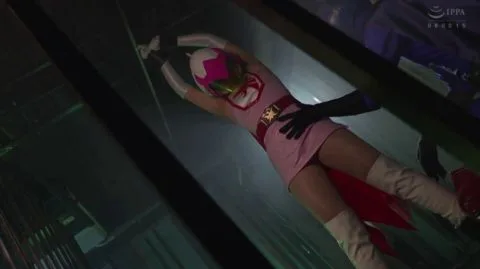 Asian Superhero Couple in Erotic Bondage Scene