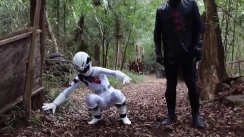 Asian Men Engage in Intense Forest Fights