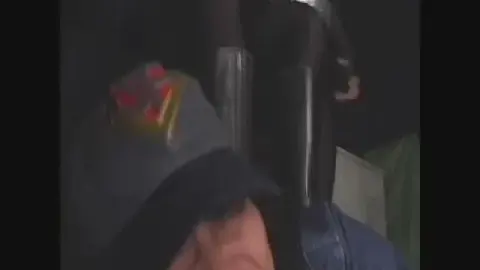 Asian Men Chasing in Stairwell