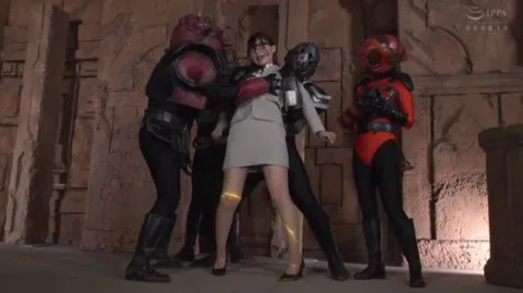 Restrained Woman Wielding Weapon