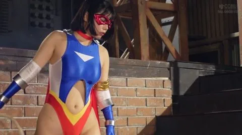 Dark Haired Superheroine in Erotic Encounter