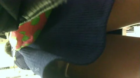 POV Seduction in Blue Skirt and Polka Dot Socks