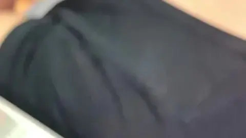 Bathroom POV Close-Up of Brunette