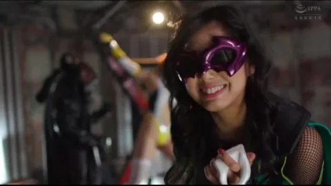 Asian Superhero Cosplay Erotic Scene