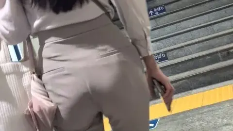 Asian Women in Subway and Office Settings