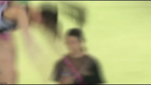 Asian Girls Gymnastics and Dance Practice