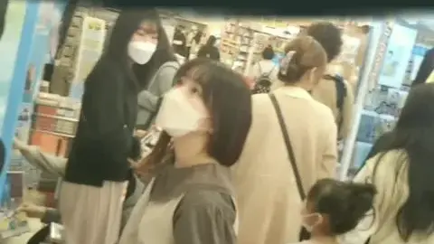 Asian Woman in Store and Intimate Moments