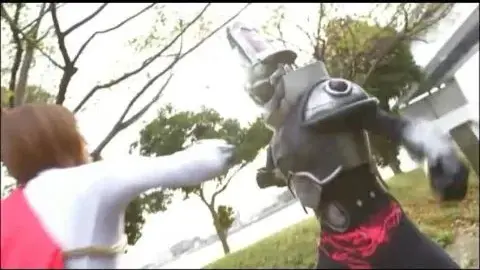 Asian Duo Engage in Outdoor Encounter