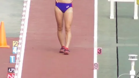 Asian Athletic Beauty in Track and Field