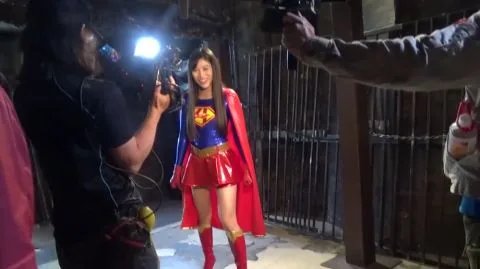 Asian Girl Fights in Industrial Setting