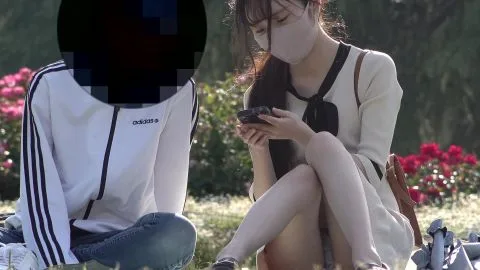 Girls Exposing Underwear While Sitting