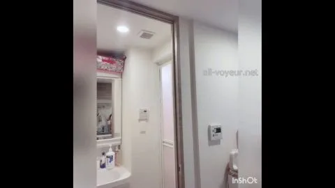 Asian Teen Bathroom Self-Exploration