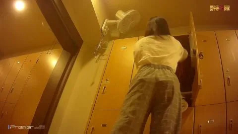 Asian Girls Changing in Locker Room