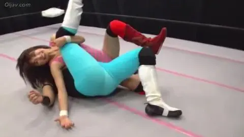 Asian Wrestlers in Pink and White Outfits