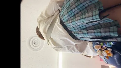 Asian Girls in Plaid Skirts Masturbating in Bathroom