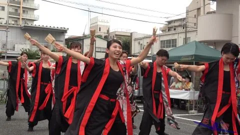 Asian Girls Dancing in Sync on Street