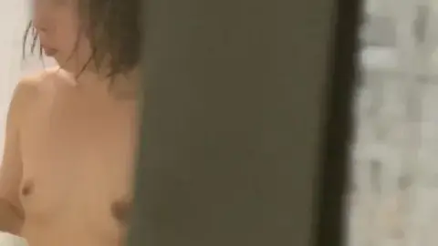 Asian Teen Bathing Nude in Bathroom