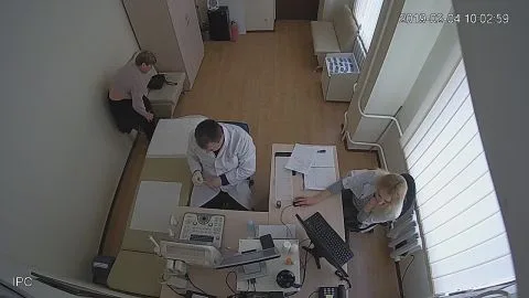 Medical Exam with Blonde and Brunette