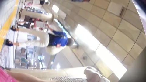 Blonde Women Expose Themselves at Mall