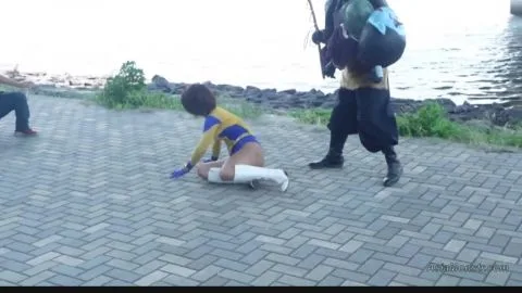 Asian Cosplayers Engage in Fantasy Fights