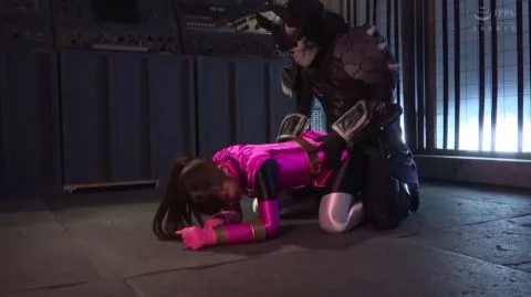 Asian Lesbians in Pink Costumes Industrial Sex Scene