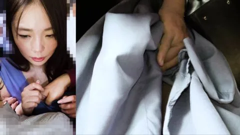 Asian Couple Intimacy in Car Interior