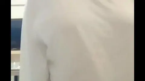 Pregnant Asian Woman Exposes Body in Hospital Room