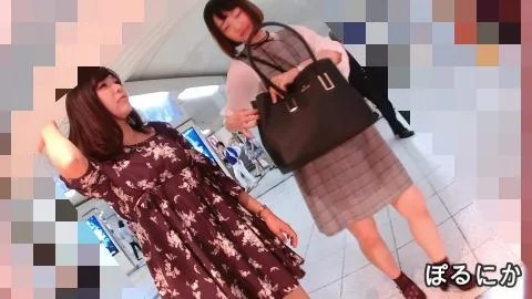 Asian Girls Exposing Thighs in Mall